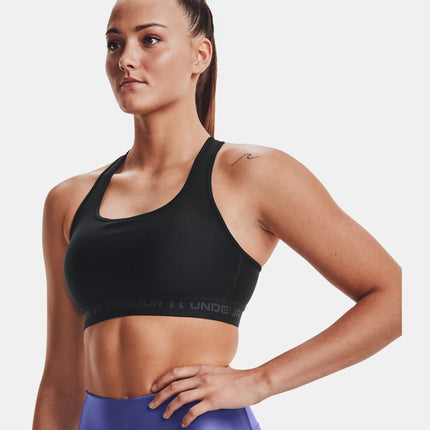 Top Mid Bra Donna Black/Jet Gray