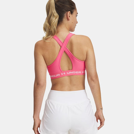 Top Mid Bra Donna Super Pink/White