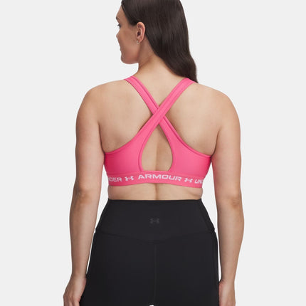Top Mid Bra Donna Super Pink/White