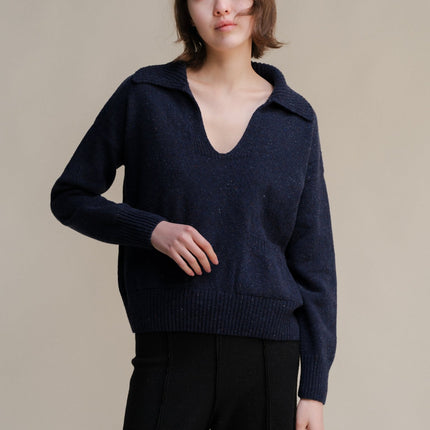 Tweed Oversized Polo with Pockets