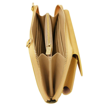 Urania - Leather phone wallet with strap | TL142433