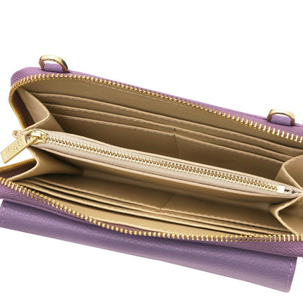 Urania - Leather phone wallet with strap | TL142433