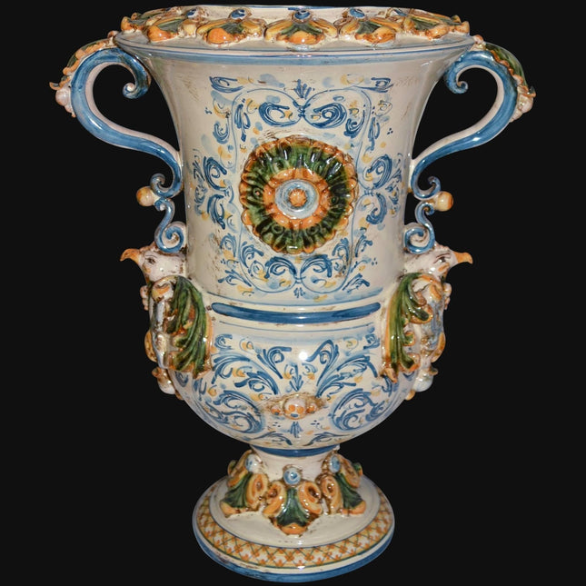 Vaso aquila h 35/50 plastico Sofia tricolore - Ceramiche di Caltagirone Sofia