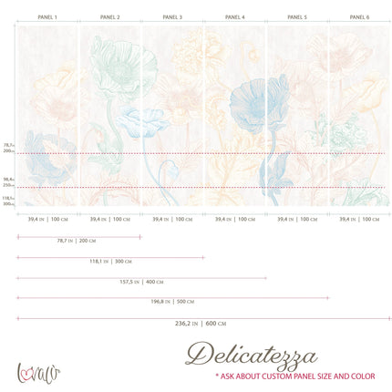 Vintage Wall Mural - Delicatezza