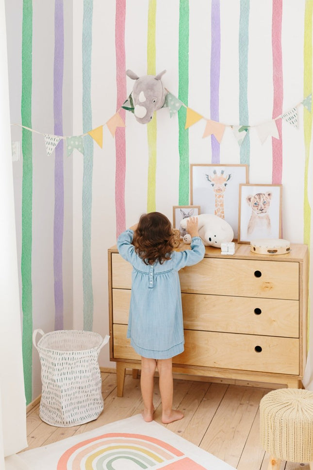 Wallpaper Rainbow Stripes