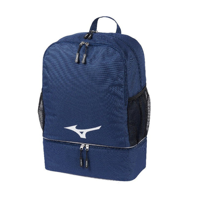 Zaino Calcio Mizuno Team RB Backpack Blu Navy con Portascarpe