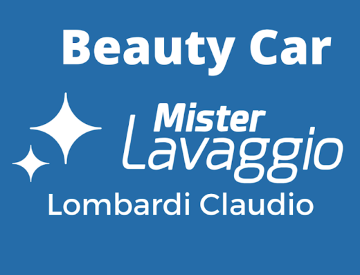 Logo di Beauty Car Mister Lavaggio Lecce, con due stelle stilizzate, su sfondo blu. Servizi di lavaggio auto a Lecce e provincia.