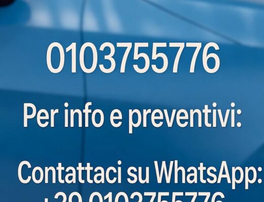 Informazioni di contatto per Car Wash Genova: numero di telefono 0103755776 e WhatsApp +39 0103755776 per info e preventivi lavaggio auto
