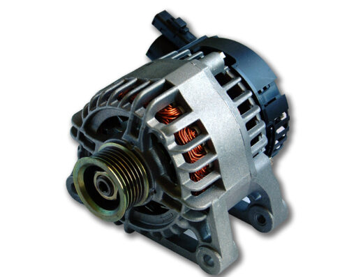 Alternatore per moto di Ems Spare Parts srl, ricambio elettrico essenziale per l'alimentazione del sistema elettrico della moto.