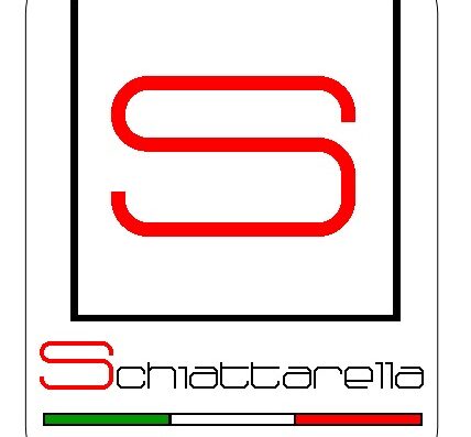 Logo Fratelli Schiattarella Piaggio Marano (Na) con la lettera 'S' rossa stilizzata e la scritta 'Schiattarella' con i colori della bandiera italiana. Officina autorizzata Piaggio per moto e scooter a Marano.