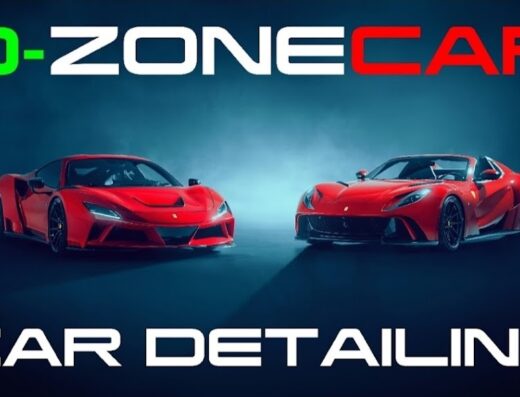 Due auto sportive rosse affiancate, servizio di car detailing offerto da O-Zone Car. Dettaglio e cura dell'auto.