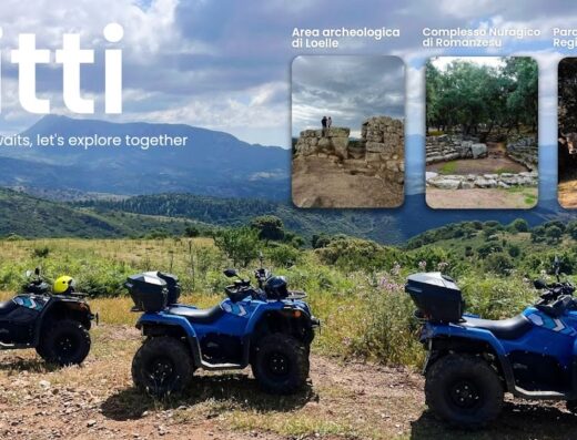 Tour in quad a Bitti, Sardegna: esplora l'area archeologica di Loelle, il complesso nuragico di Romanzesu e il parco naturale regionale di Tepilora con i nostri servizi di noleggio quad. Avventura e scoperta ti aspettano!
