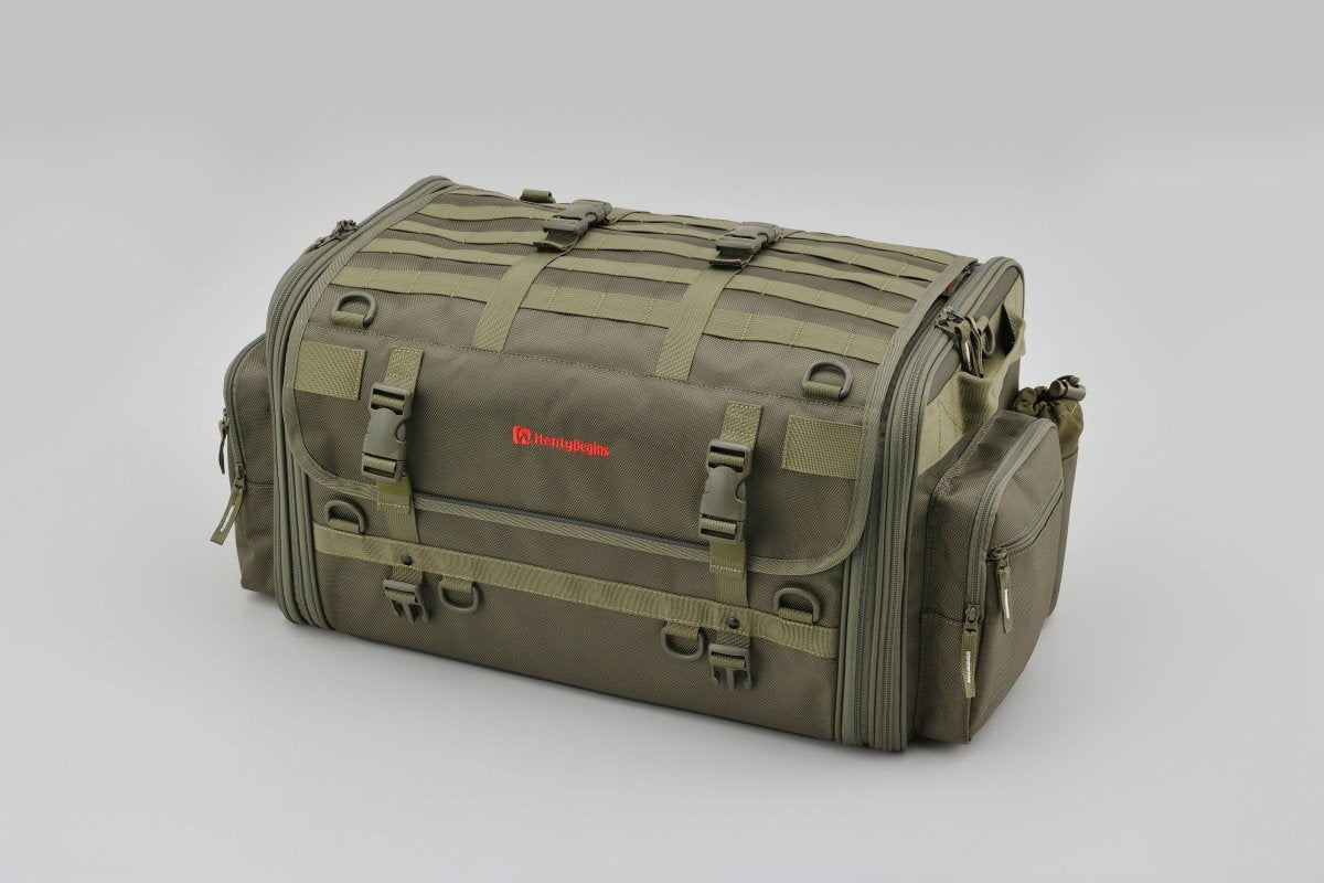 Borsa da sella "HENLYBEGINS" 53-70L DH-765 KHAKI Daytona - Qualità Pro 2 Borsa da sella "HENLYBEGINS" 53-70L DH-765 KHAKI Daytona - Qualità Pro - immagine 2