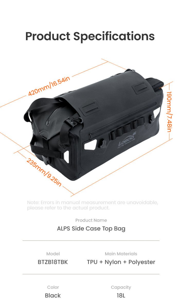 Borsa Posteriore aggiuntiva 18L TPU LOBOO ALPS 12 Borsa Posteriore aggiuntiva 18L TPU LOBOO ALPS - immagine 12