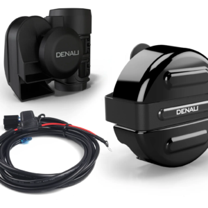 Clacson moto SoundBomb™ V-Twin Dual-Tone con coperchio e cablaggio DEN