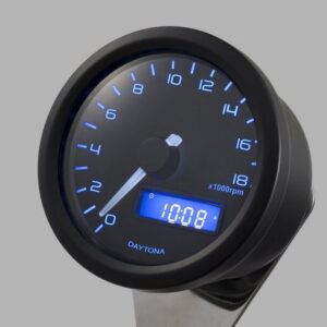Contagiri analogico elettronico DARK VELONA diam.60 18000RPM, con staf