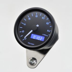 Contagiri analogico elettronico DARK VELONA diam.60 15000RPM, con staf