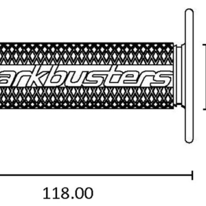 Coppia manopole L. 118 mm Barkbusters - Qualità Professionale
