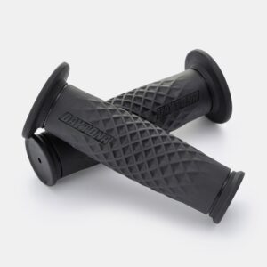 Cp.manopole GRIPPY GRIP GGDI-ARC III, nero, finale chiuso (manubri 25,