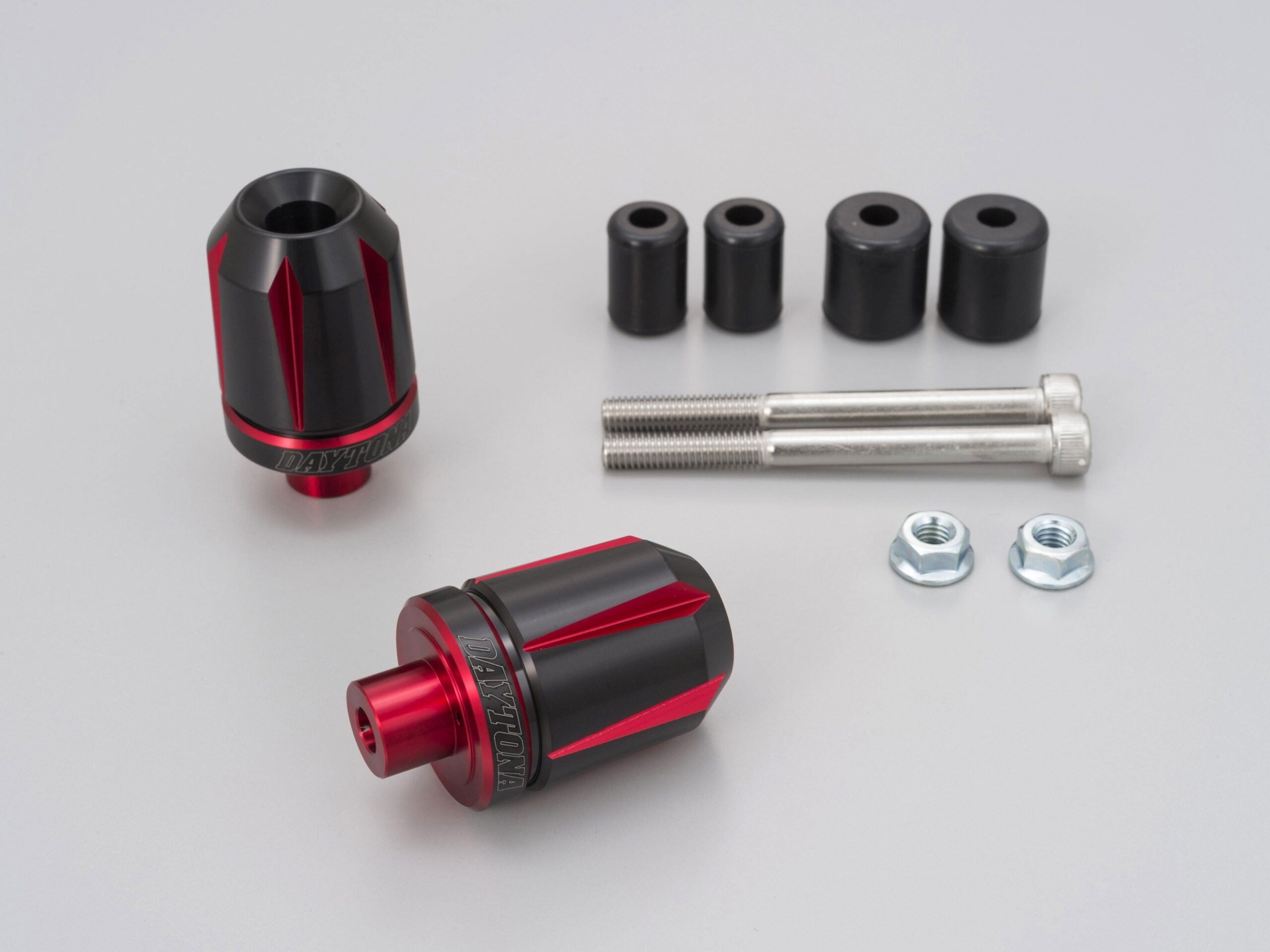 Cp.stabilizzatori finali manubrio anodizzati "TKM-2" Daytona - Qualità 1 Cp.stabilizzatori finali manubrio anodizzati "TKM-2" Daytona - Qualità