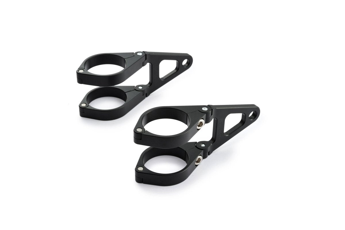 Cp.staffe supporto fanali in CNC - lunga 55mm. 4 Cp.staffe supporto fanali in CNC - lunga 55mm. - immagine 4