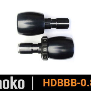 Cruise control moto HD con manubrio "Chubbie" (21mm ID) terminale nero