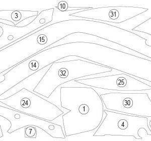 Eazi-Grip Pellicola Protettiva Carene per Honda CBR 650 R 2021–2023 Ea