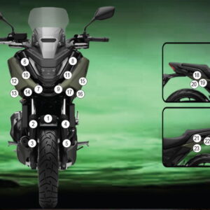 Eazi-Grip Pellicola Protettiva Carene per Honda NC 750 X 2025 Eazi-Gri