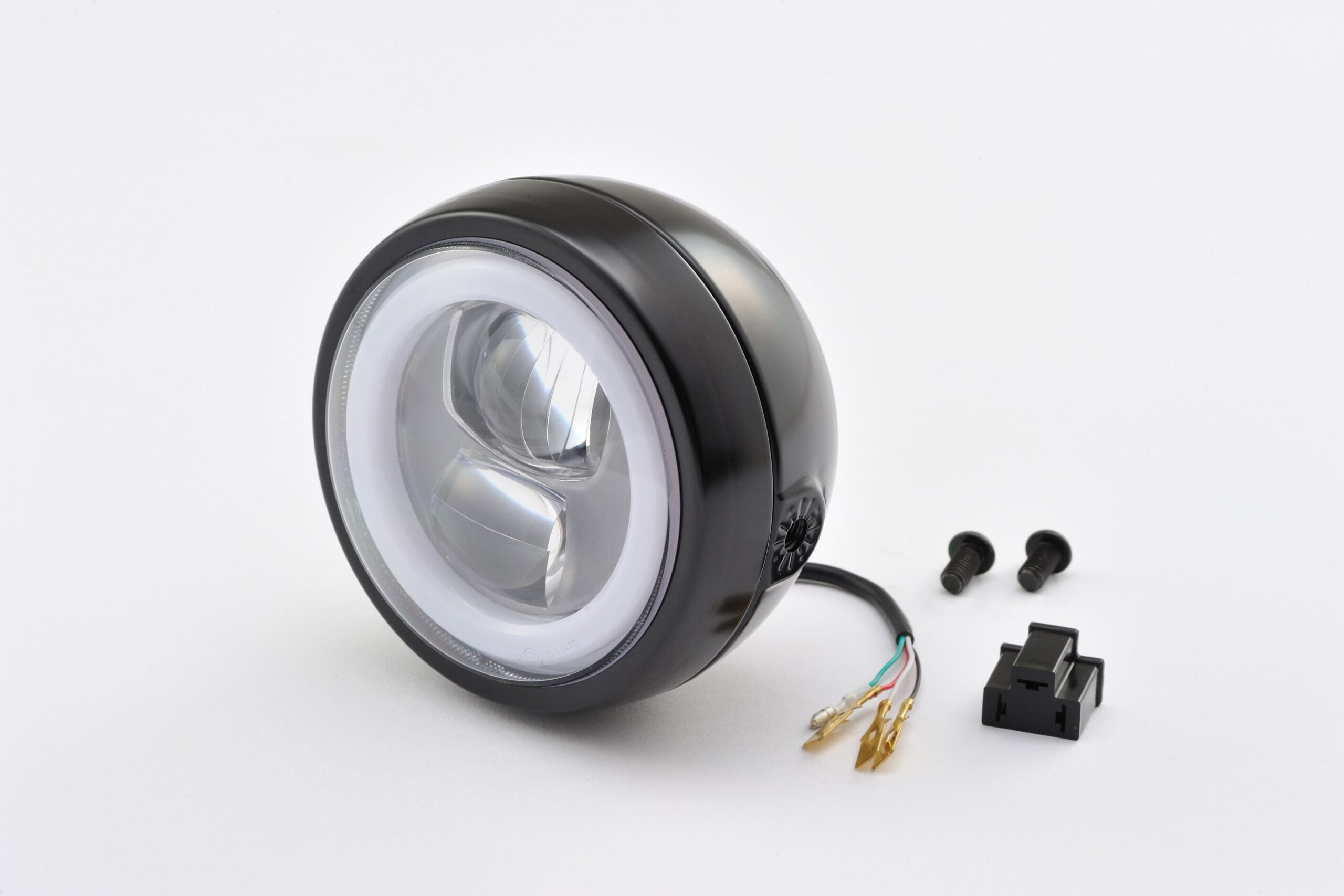 Fanale anteriore a LED "CAPSULE120" - montaggio laterale, E-MARKED Day 1 Fanale anteriore a LED "CAPSULE120" - montaggio laterale, E-MARKED Day