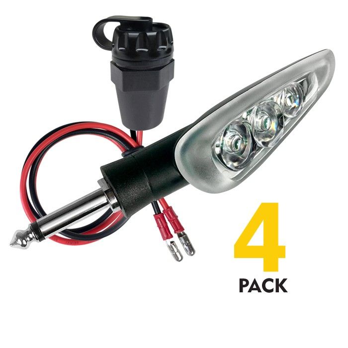Indicatori di direzione LED ad aggancio e sgancio rapido (Kit da 4 Pez 1 Indicatori di direzione LED ad aggancio e sgancio rapido (Kit da 4 Pez
