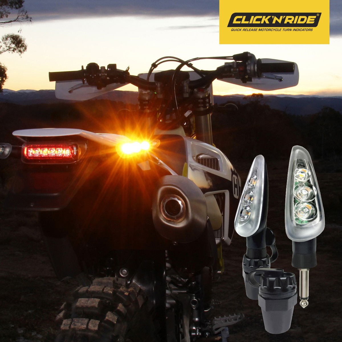 Indicatori di direzione LED ad aggancio e sgancio rapido (Kit da 4 Pez 4 Indicatori di direzione LED ad aggancio e sgancio rapido (Kit da 4 Pez - immagine 4