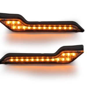 Indicatori di posizione a LED per paramani colore ambrato (kit da 2 pe