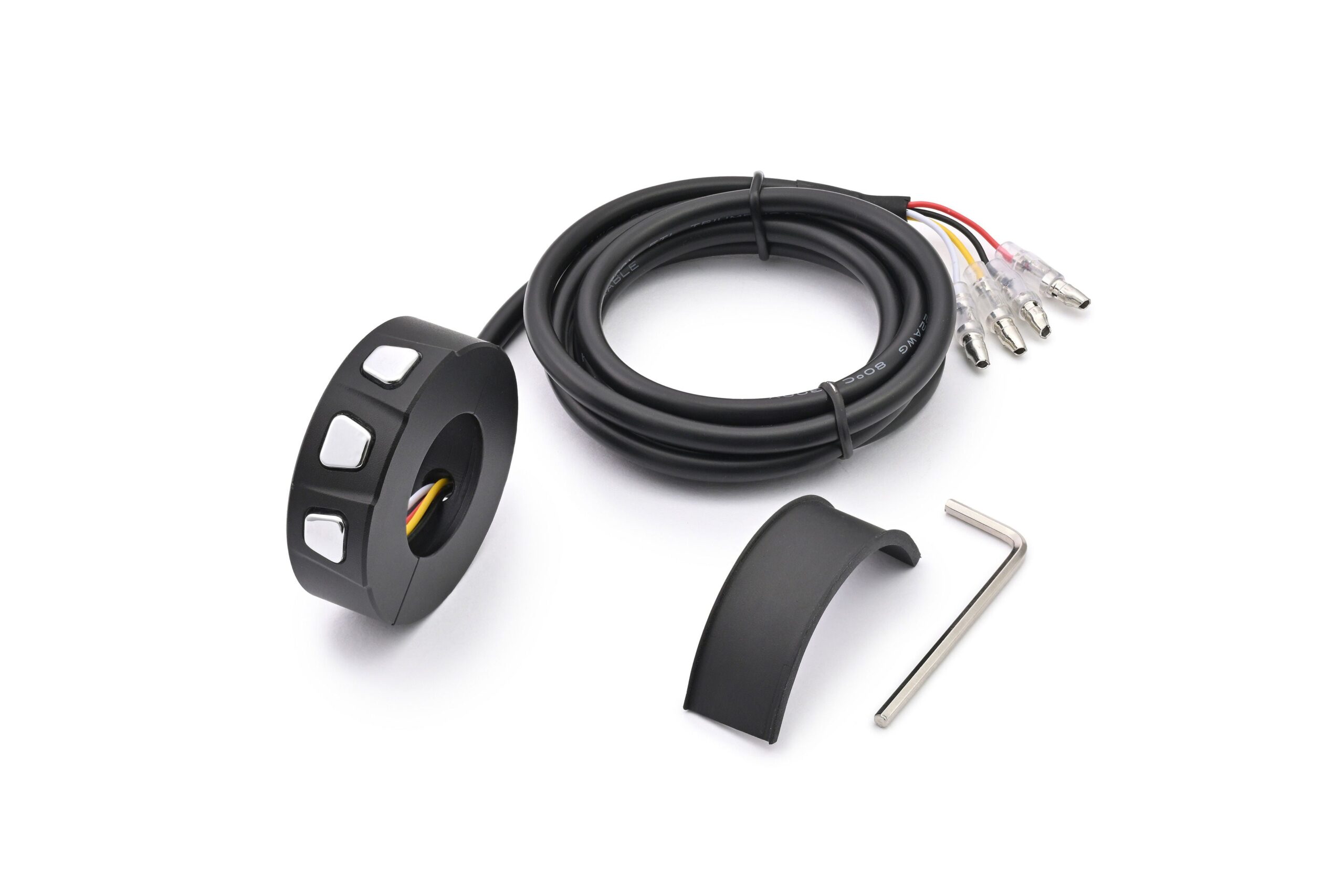 Interruttore 3 bottoni alluminio CNC (sostituisce OEM) Daytona - Quali 1 Interruttore 3 bottoni alluminio CNC (sostituisce OEM) Daytona - Quali