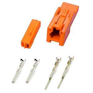 Kit connettori frecce HONDA 2 pin, arancione Daytona - Qualità Profess