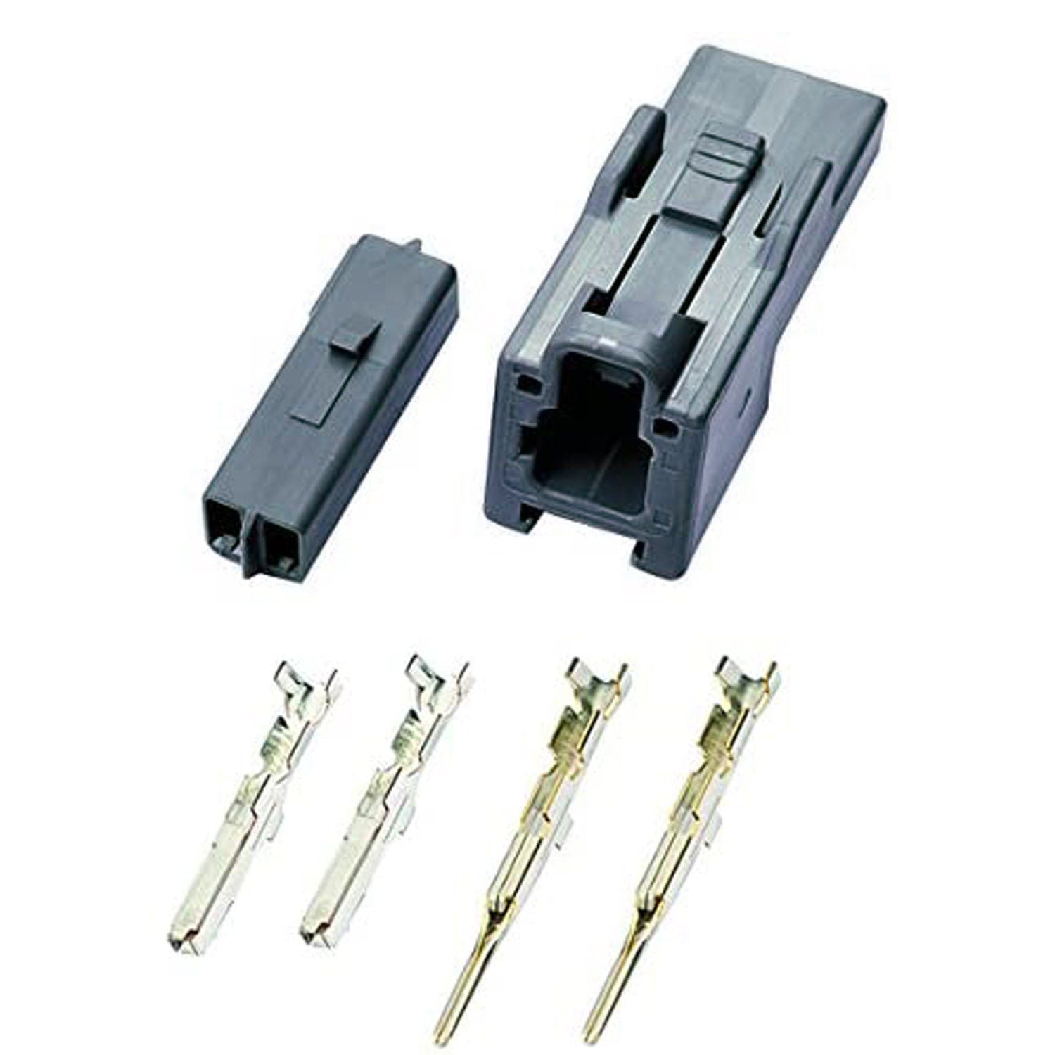 Kit connettori frecce KAWASAKI 2 pin, grigio Daytona - Qualità Profess 1 Kit connettori frecce KAWASAKI 2 pin, grigio Daytona - Qualità Profess