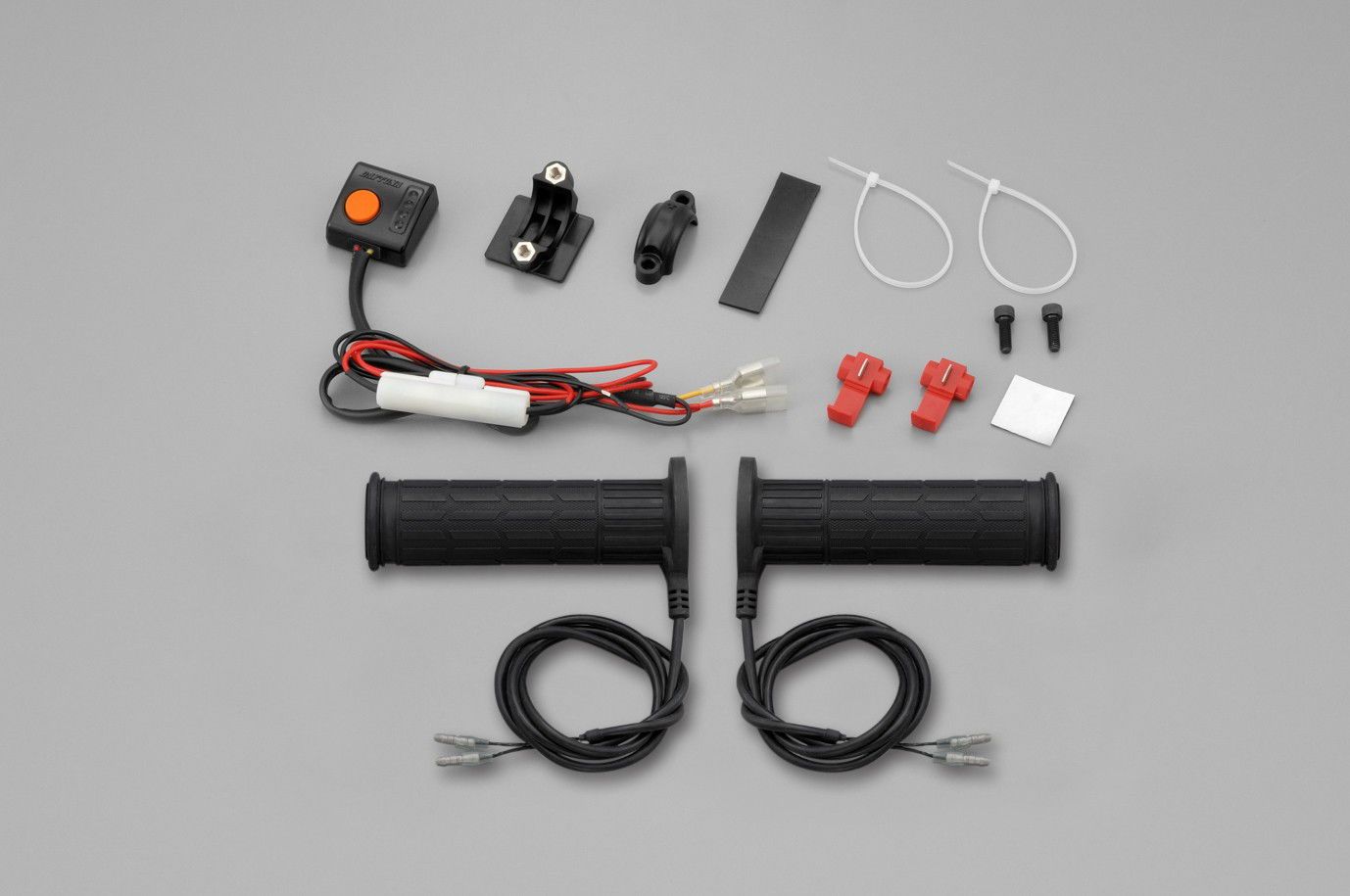 Kit manopole riscaldate moto/custom manubri 25,4mm - terminale chiuso/ 1 Kit manopole riscaldate moto/custom manubri 25,4mm - terminale chiuso/