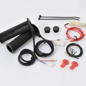 Kit manopole riscaldate moto manubri 22,2mm terminale aperto/controllo