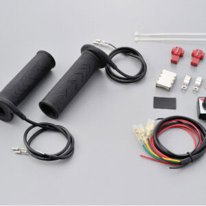 Kit manopole riscaldate moto manubri 22,2mm terminale chiuso/controllo