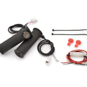 Kit manopole riscaldate manubri 25,4mm terminale chiuso/controllo mecc