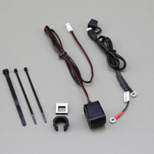 Kit presa 12V accendisigari a manubrio, 1 porta