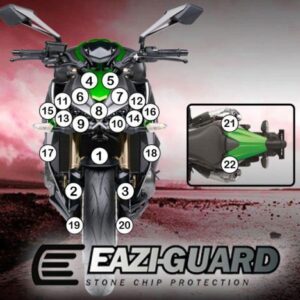 Pellicola adesiva moto kawasaki z 1000 2014-2017 Eazi-Grip / Eazi-Guar