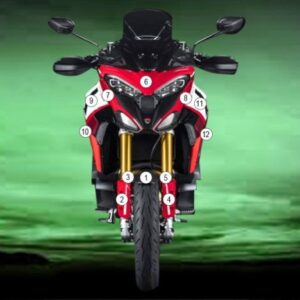 Pellicola adesiva moto Multistrada V4 Pikes Peak 2022-2024 Eazi-Grip /