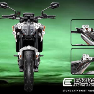 Pellicola adesiva per moto 890 DUKE R 2021-2023 Eazi-Grip / Eazi-Guard