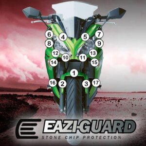 Pellicola adesiva per moto kawasaki er 6 f 2012-2016 Eazi-Grip / Eazi-