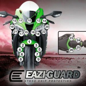 Pellicola adesiva per moto Kawasaki Ninja 650 2017-2020 Eazi-Grip / Ea