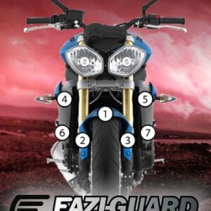 Pellicola adesiva per moto triumph 675 street triple 2013-2016 Eazi-Gr