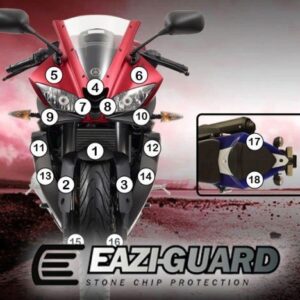 Pellicola adesiva per moto yamaha fjr 1300 ae/as 2014-2020 Eazi-Grip /