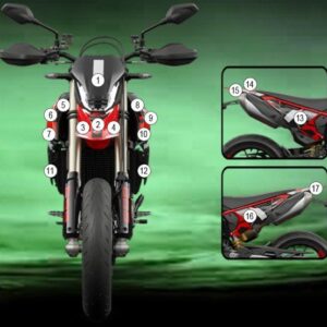 Pellicola moto Ducati Hypermotard 698 Mono Eazi-Grip / Eazi-Guard - Pr