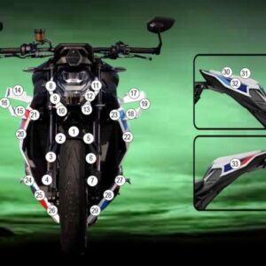 Pellicola protettiva BMW M 1000 R 2023-2024 Eazi-Grip / Eazi-Guard - P