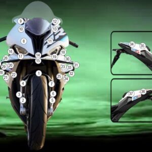 Pellicola protettiva BMW S 1000 RR 2023-2024 Eazi-Grip / Eazi-Guard -